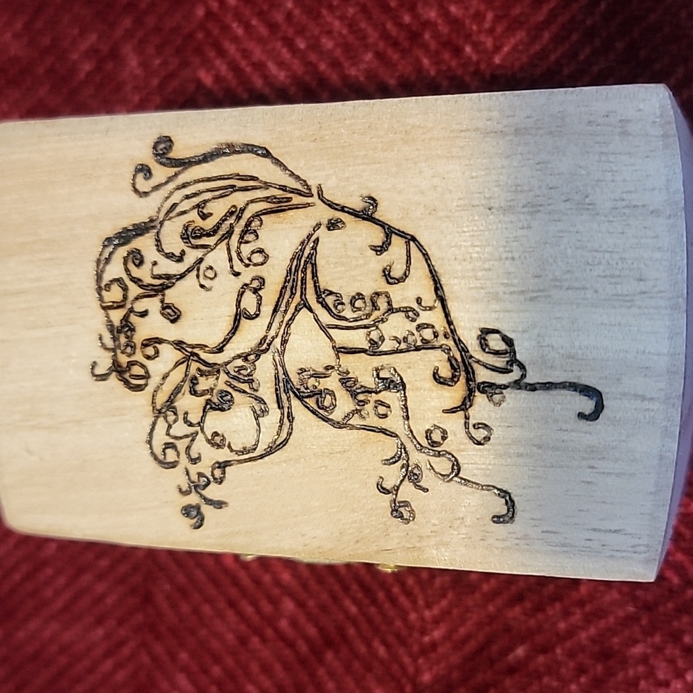 Pyrography trinket boxes - Picture 10 of 11